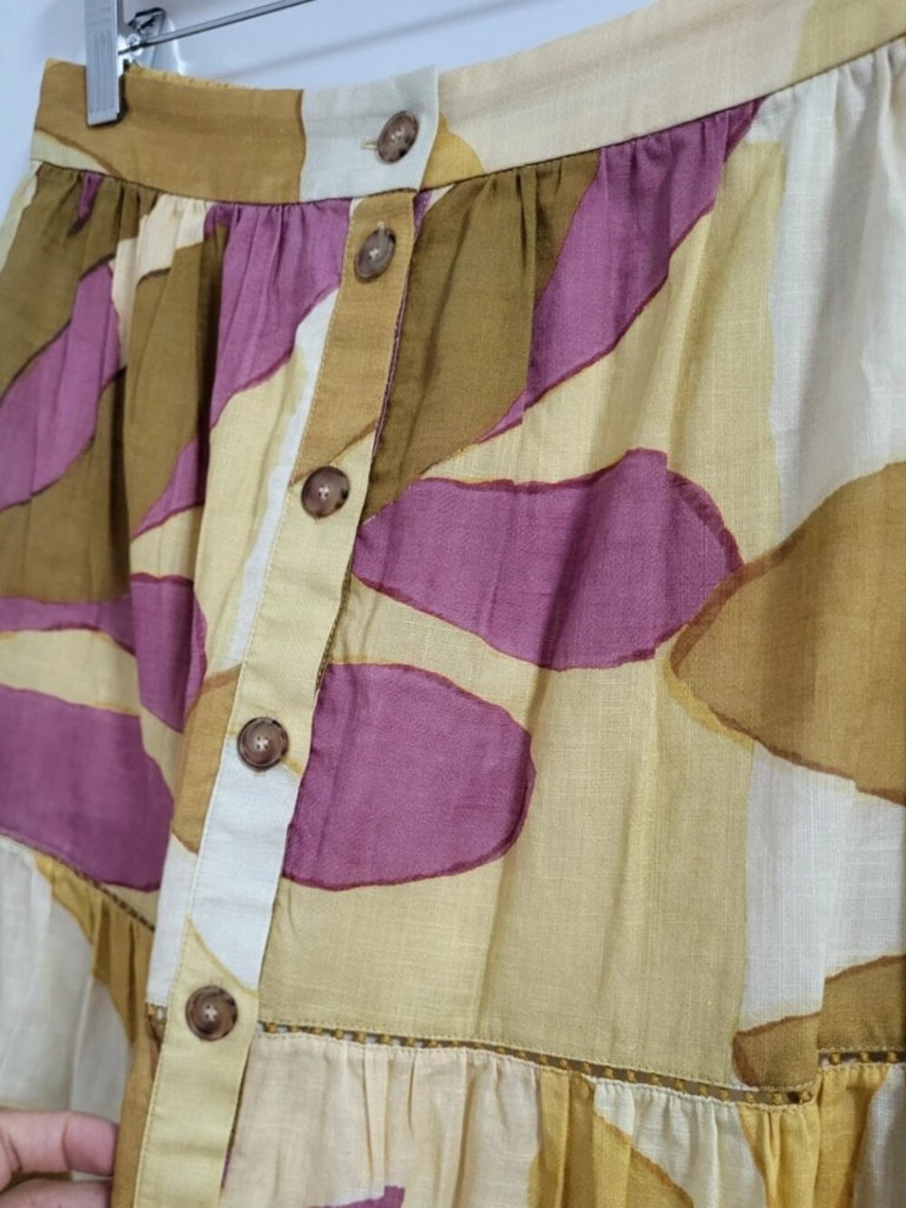 Sezane Ioffia Maxi Skirt Women's L - Picture 4 of 6